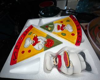 New w/box pizza party set