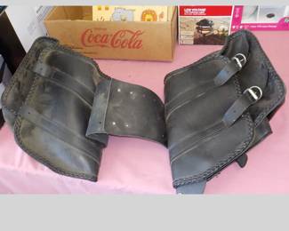 Old Saddle Bags for a Motorcycle