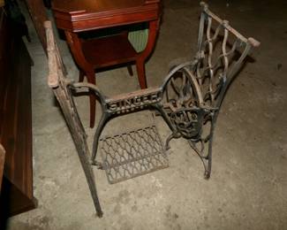 Singer sewing machine base