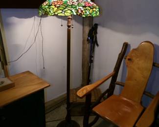 Tiffany Style Stained Glass Floor Lamp 