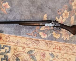 American Gun Co. New York double barrel rabbit eared shotgun 