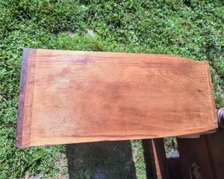 Side detail of drawer 