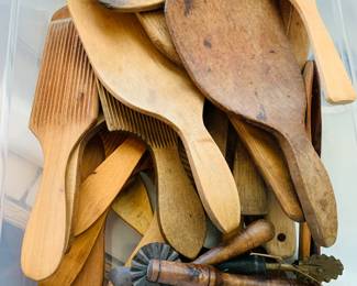 Vintage Wood Spatulas