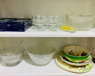 Close-up of serving items