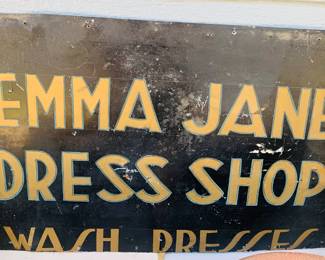 Emma Jane Dress Shop Sign