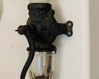 Antique Crystal Coffee Grinder