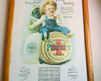 Vintage Framed Ad