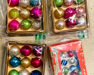 Small Vintage Christmas Ornaments 