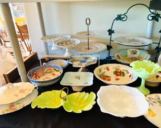  Vintage Tiered Plates & Bowls