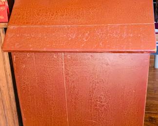 Red Vintage Farmhouse Bin