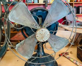 Vintage Cast Iron Fan