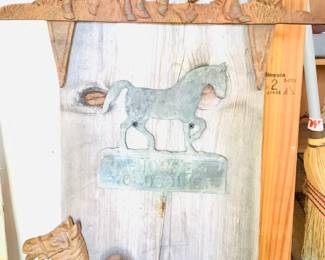 Metal Horse Decor