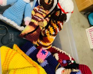  Vintage Embroidered Nativity Set