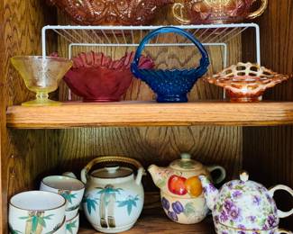 Carnival Glass - Tea Sets