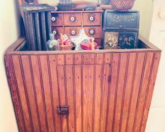 Antique Dry Sink Cabinet