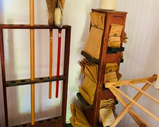 Antique General Store Rotating Paper Bag & String Holder