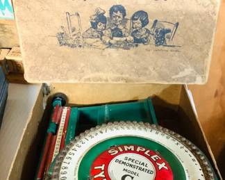 Vintage Simplex Typewriter