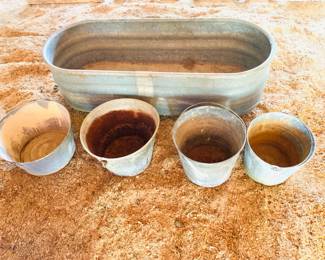 Metal Trough & Buckets