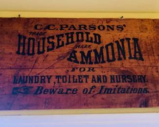 CC Parsons Ammonia Wood Advertisement 