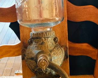 Antique Crystal Coffee Grinder