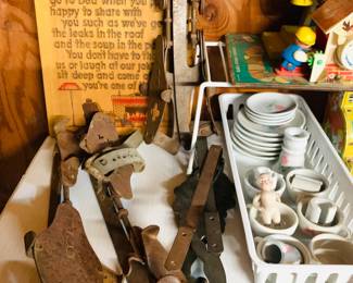 Vintage Ice Skates - Tea Set