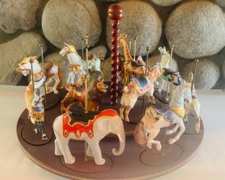 Franklin Mint  Treasury Animal  Carousel 
