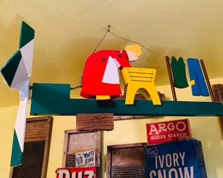 Vintage Laundry Themed Windmill