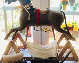 Antique Victorian Rocking Horse