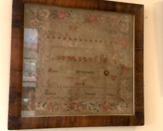 Antique Framed Embroidery 