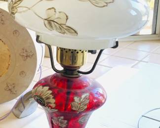 Vintage Hurricane Style Lamp