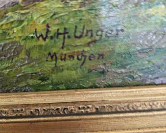 W H Unger, listed artist