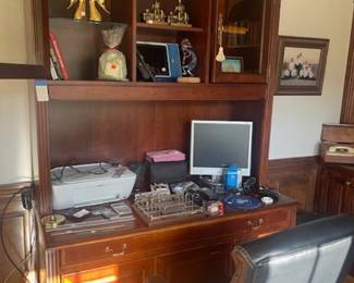 Office-desk and hutch