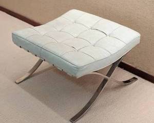 Vintage Knoll Barcelona Leather Ottoman