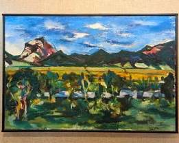 Colorful Scenic Oil Painting by Mari Lyons.