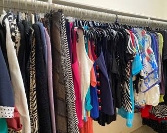 lots of nice clothes, great looking jackets, vests, and sweaters