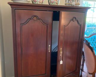 great storage cabinet for quilts and blankets