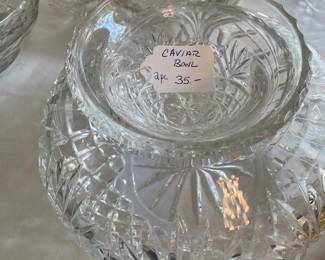 Caviar bowl set