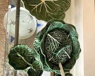 Lettuce leaf ware set...so lovely and unusual