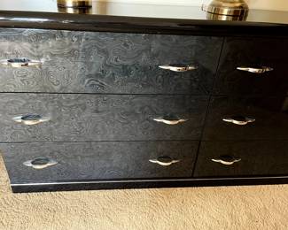 Rare Mid Century dresser/buffet.  Use in dining room or a bedroom!  This piece is beautiful with soft etching design on the entire front   In great condition...won't last long!