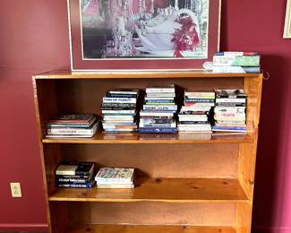 Pine antique bookcase...Great storage and more books!