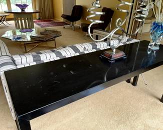 Mid Century black console table
