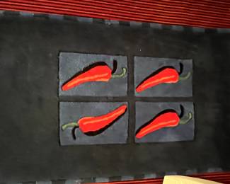 Great Hot Pepper rug...in wonderful condition
