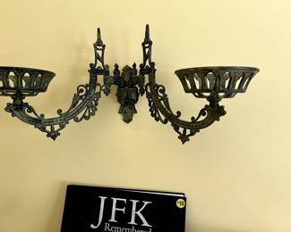 Gothic Revival Style Cast Iron Wall Sconce...awesome!