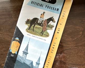 LOOK!  Kentucky Derby program from 83rd Running!  1957!  This is the year Iron Liege won in a contested race!  So Cool!