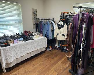 Great ladies and men's shoes and boots, vintage clothing