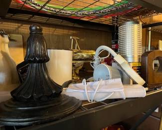 Wood items, accent lighting