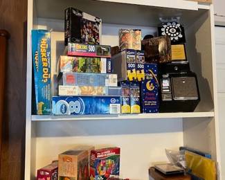 Lots of great puzzles, dominoes, card games