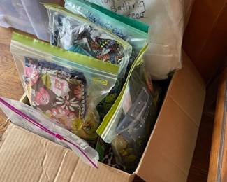 Material, quilt squares, batting