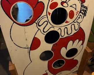 Vintage handmade bean bag toss game, we also have bean bags