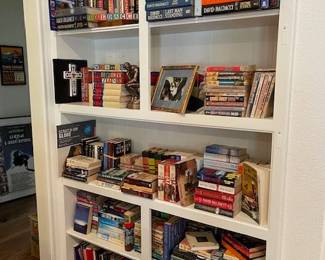 Great selection of books, David Baldacci, Fern Michaels, Zane Grey, business titles and other great authors